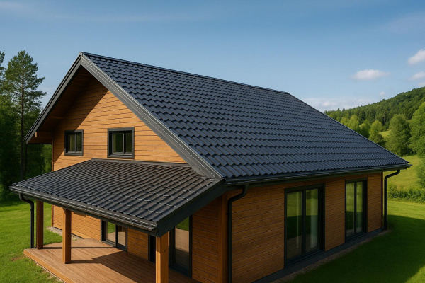 Выбор кровельного материала для каркасного деревянного дома