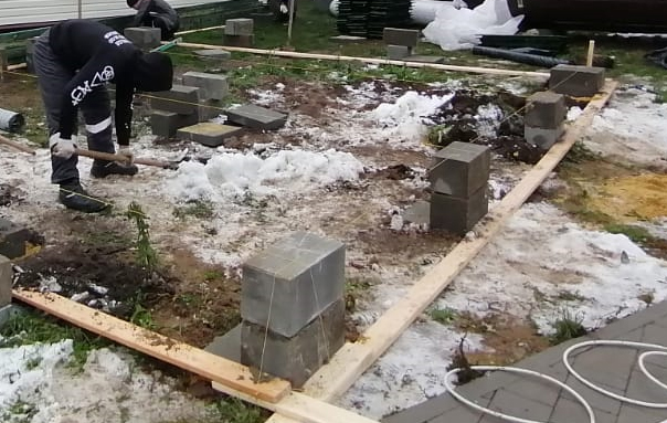 Столбчатый фундамент