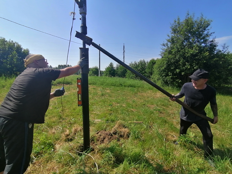 Свайно-винтовой фундамент